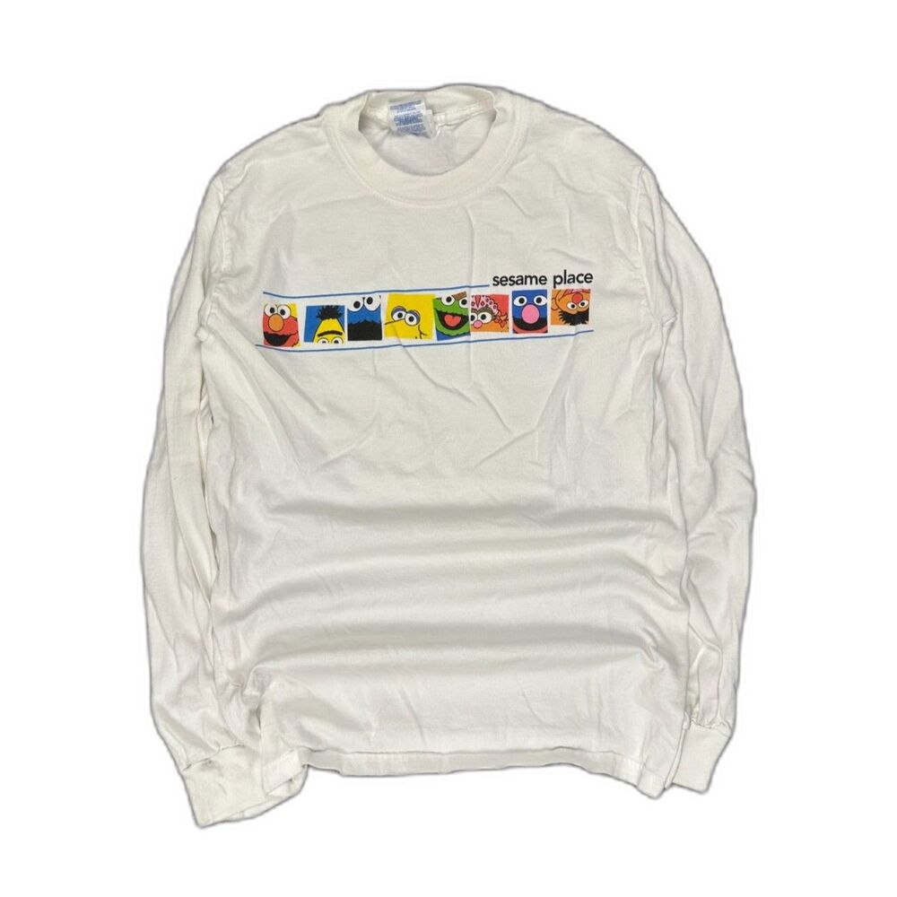 VTG 90's S Sesame Street Place TV Promo T Shirt Elmo